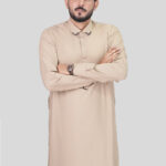 Men’s Light Camel Shalwar Kameez – Premium Desert Sand Traditional Wear