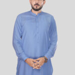 Premium Sky Blue Shalwar Kameez – Wash & Wear Summer Edition